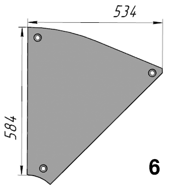 Р-973 (JB5000.3-2) Торцевой бронелист NFLG